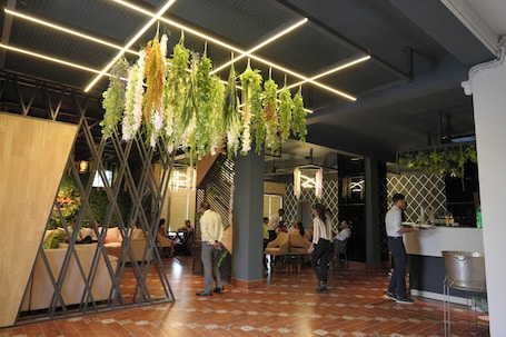 Restaurant. The carnation mound