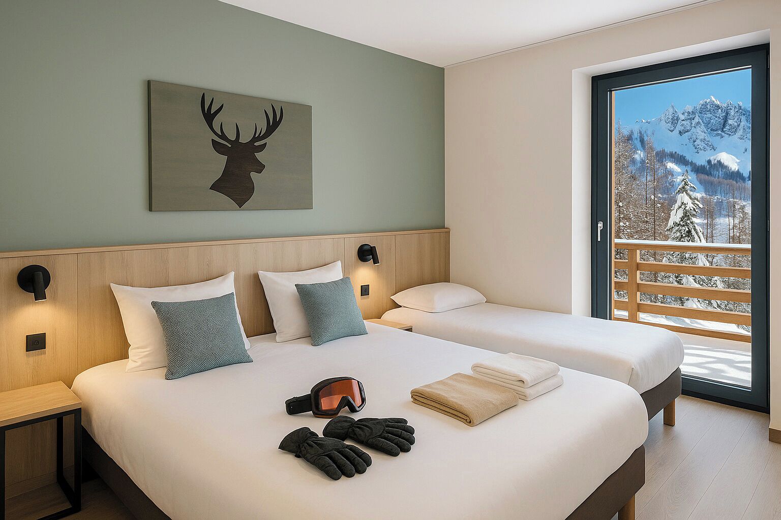 Superior-Dreibettzimmer, Balkon | Zimmersafe, kostenloses WLAN