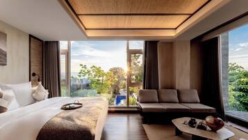 浪漫套房, 露台 | 遮光窗帘、隔音、熨斗/熨板、免费 WiFi