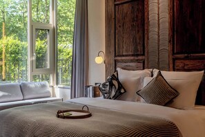 Superior-Doppelzimmer, Terrasse | Verdunkelungsvorhänge, schallisolierte Zimmer, Bügeleisen/Bügelbrett