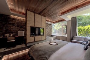 Superior-Doppelzimmer, Terrasse | Verdunkelungsvorhänge, schallisolierte Zimmer, Bügeleisen/Bügelbrett