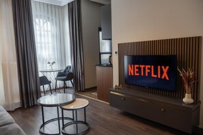 Suite Supérieure, vue mer | Coin séjour