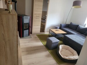 Smart TV, chimenea, videojuegos y reproductor de DVD