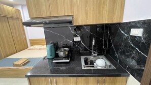 Studio, balkon | Dapur pribadi