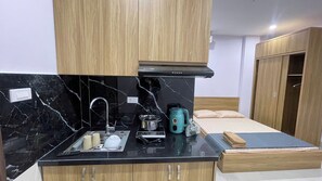 Studio, balkon | Dapur pribadi