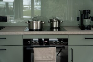 Fridge, oven, stovetop, dishwasher