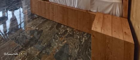 Quadruple Room, Mountain View | Memory foam beds, laptop workspace, free WiFi, bed sheets