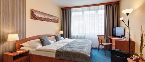 Chambre Double Confort, climatisation, vue parc