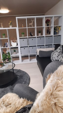 Interior. New modern vacation apartment by the forest.