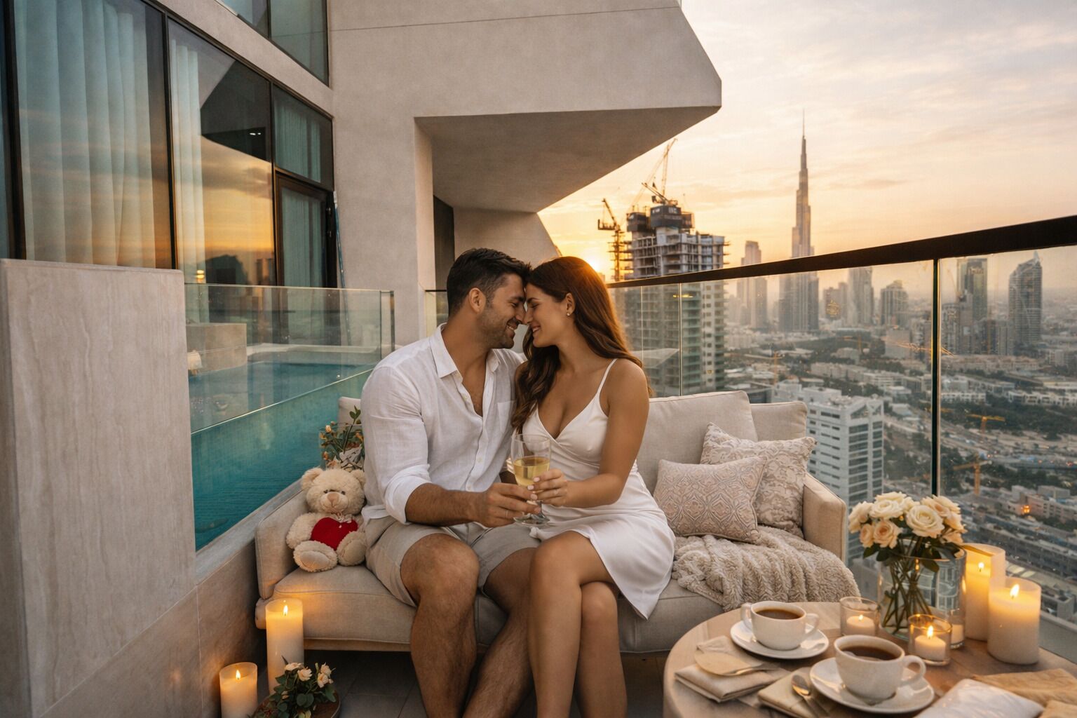 Apartamento luxo, sacada, vista para a cidade | Terraço/pátio