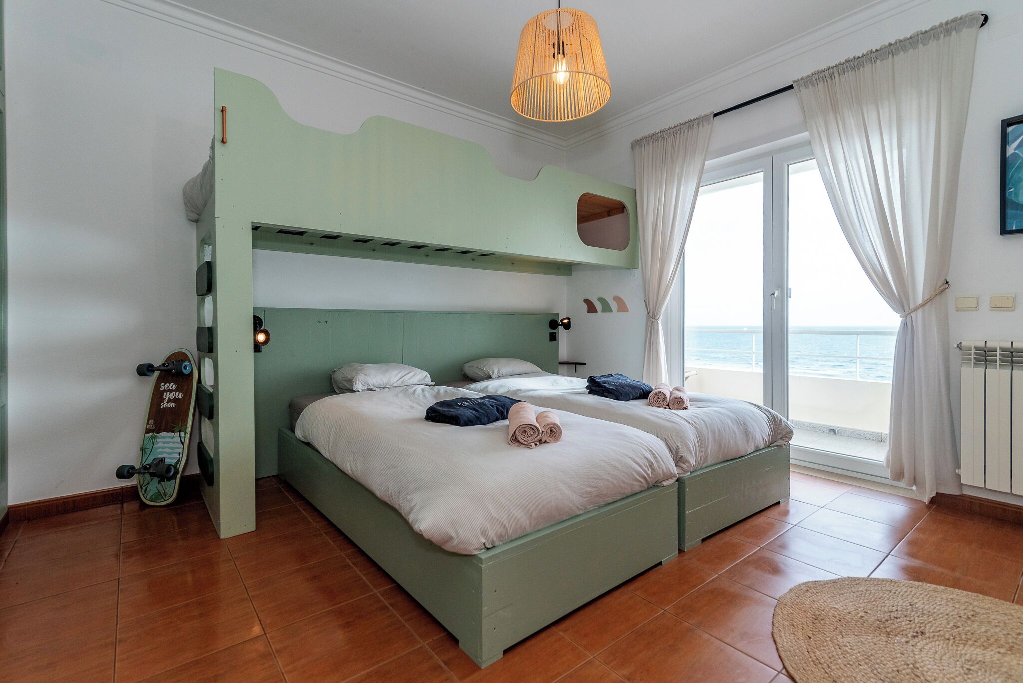 Comfort-Doppel- oder -Zweibettzimmer, Balkon, Meerblick | Kostenloses WLAN