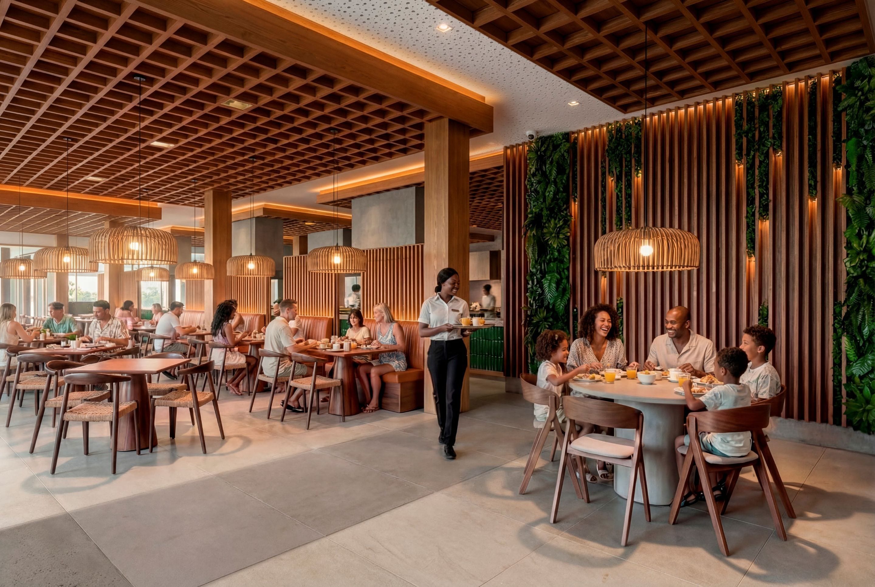 Free daily buffet breakfast 