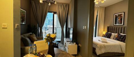 Studio Deluxe, quang cảnh hồ | Hiên