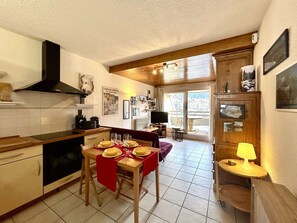 Interior - Cozy Cabin Studio 4 pers No Pets Allowed (Briançon)