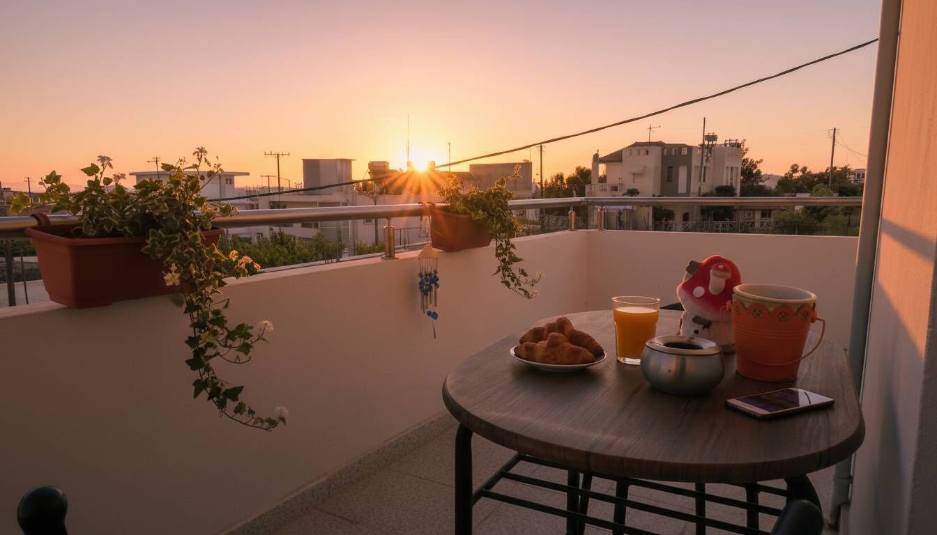 屋外ダイニングエリア