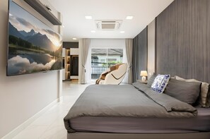 Vila Deluks, pemandangan kota | Seprai premium, tempat tidur Select Comfort, dan didekorasi berbeda-beda