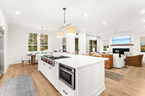 Fridge, microwave, oven, stovetop - New build home with sparkling pool (Kiawah Island)