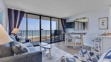 Condo, 1 chambre | Aire de séjour