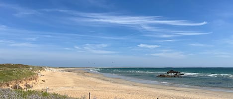 Vlak bij het strand