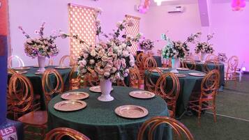 Family Room, Balcony, City View | Banquet hall