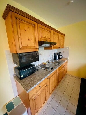 Fridge, microwave, stovetop, coffee/tea maker - Deluxe Apartment with Lake View K3 (Spalt)