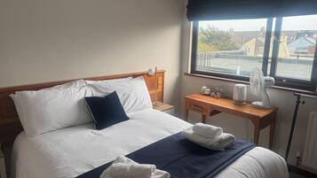 In-room safe, desk, laptop workspace, iron/ironing board