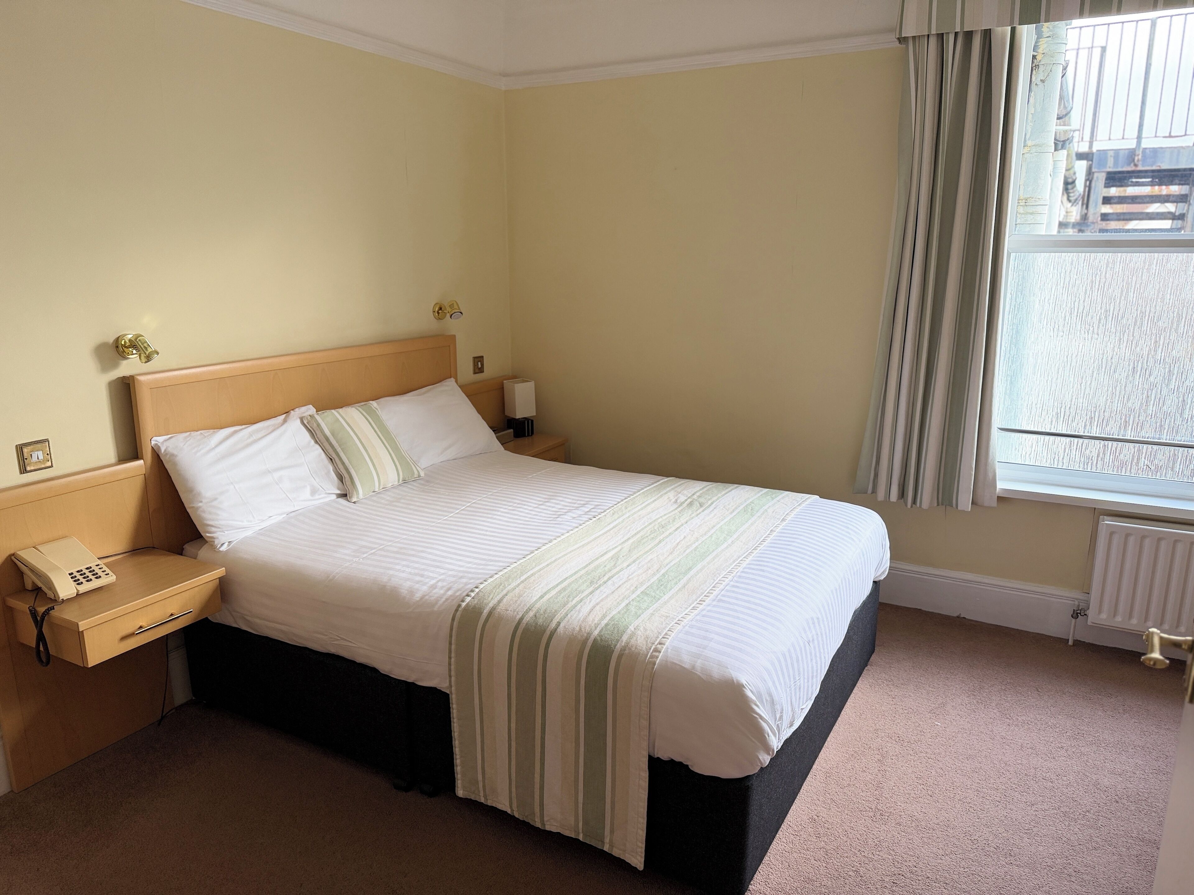 In-room safe, desk, laptop workspace, iron/ironing board