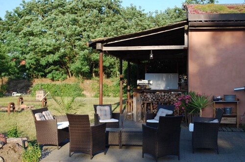 Cozy vacation apartment on a horse farm, themed apartment "Donkey" in Brandenburg