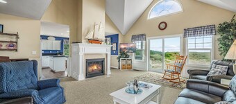 NEW! Ocean View, Hot Tub, Game Room, Fire Pit (Woods)