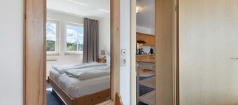 Appartement familial acceptant les chiens, vue sur le lac et balcon couvert