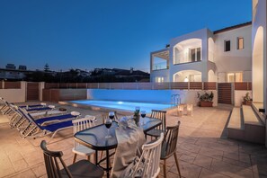 Outdoor pool - Astarte Villas - The Serene Retreat  Ocean Pool Villa with Private Pool (RV6F+96F Planos, Greece)