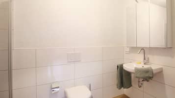 Haartrockner, Handtücher, Seife, Toilettenpapier