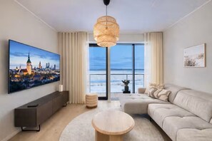 Living area - 1st Row Beachfront Luxury 3BR Terrace + parking. (Tallinn)