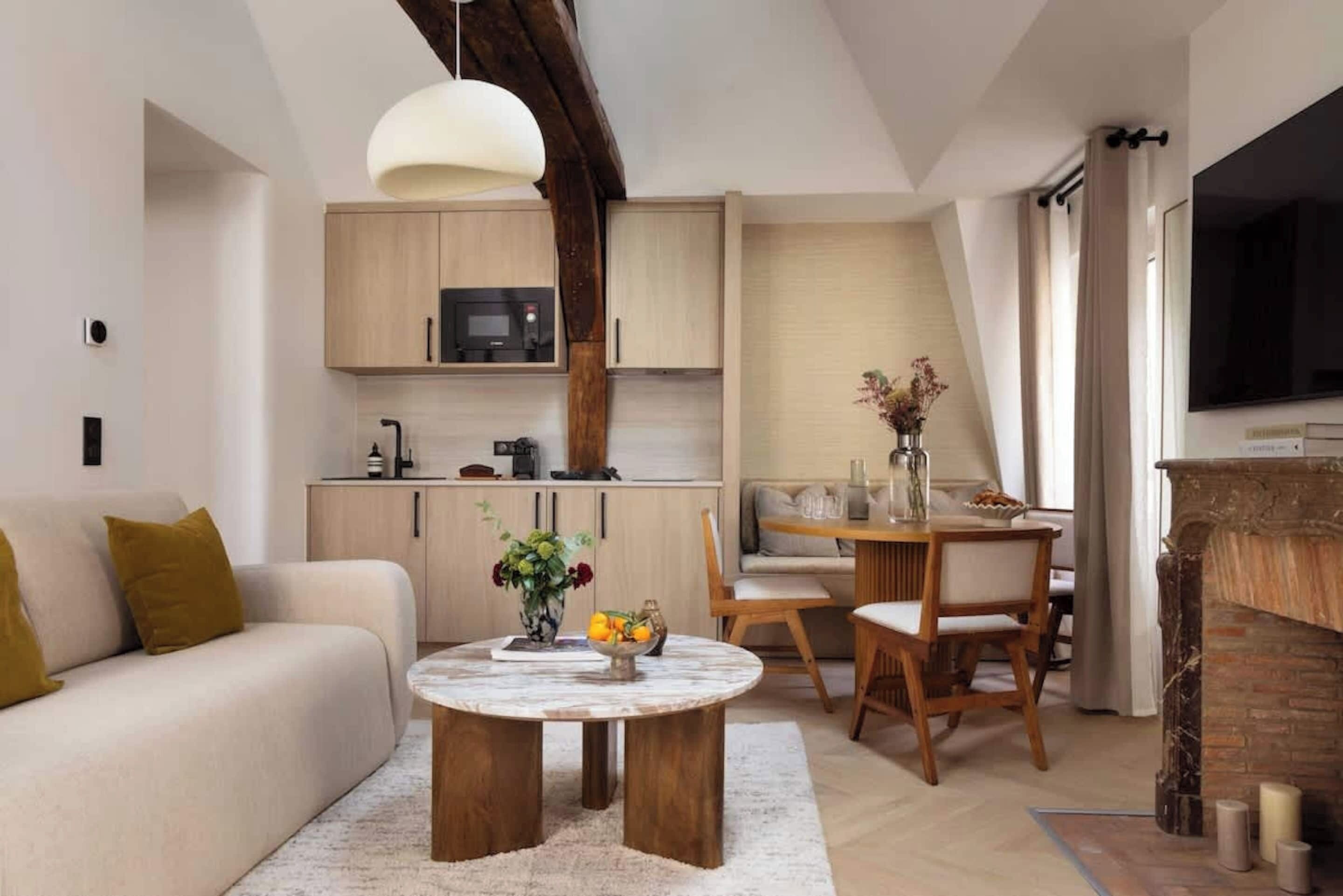 Apartemen | Ruang keluarga | Perapian