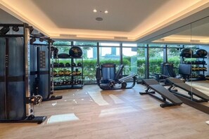 Fitness facility - Luxurious 2BD in Address Residences Opera Walk to Dubai Mall & Burj Khalifa (Dubai)