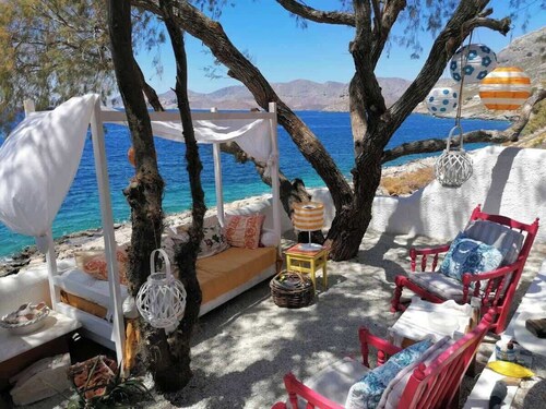 Seafront Casa Azul Villa - Getaway in Kalymnos