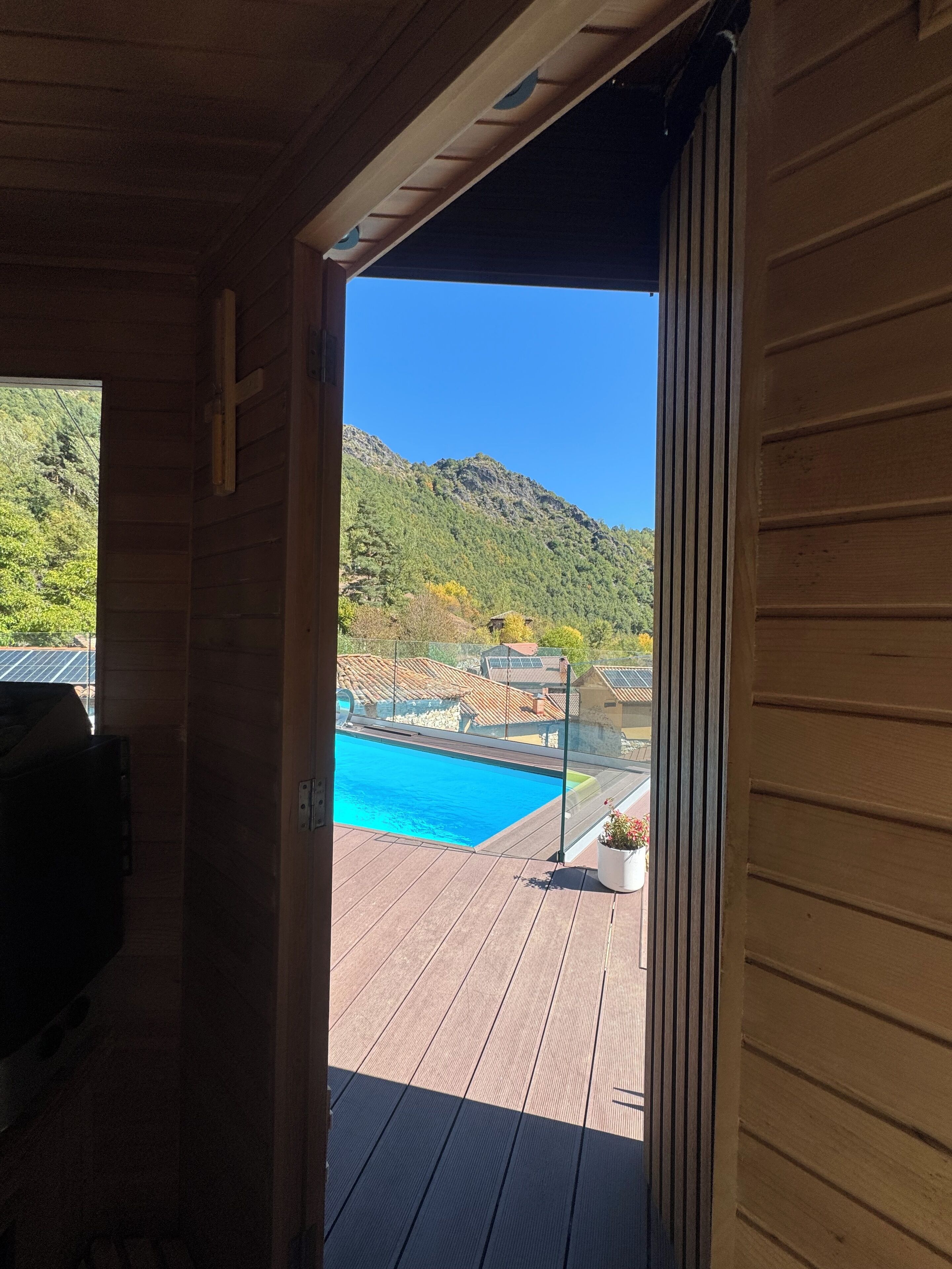 Sauna, bain à remous