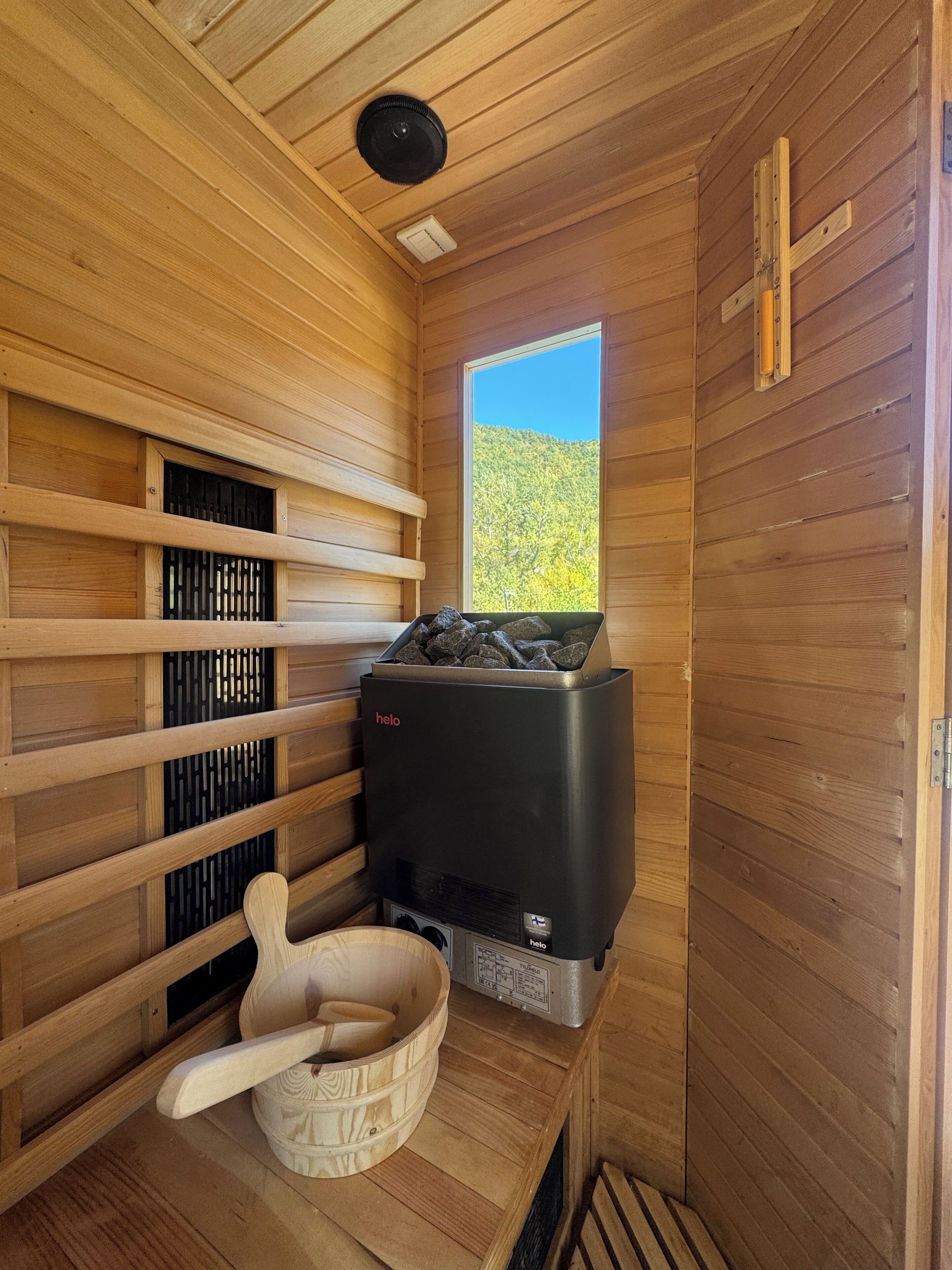 Sauna, bain à remous