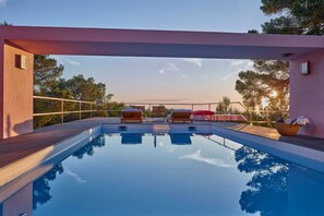 A heated pool