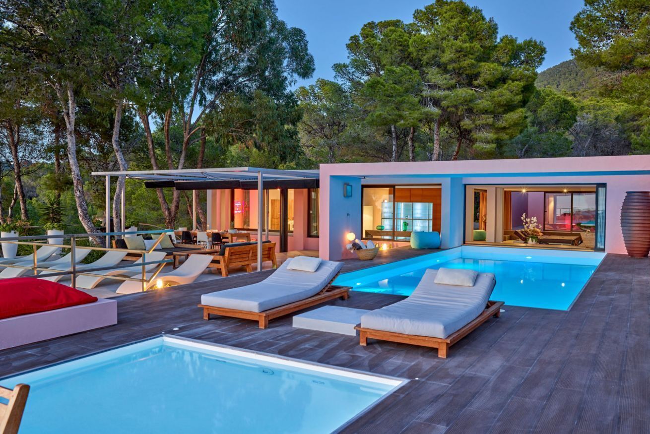 A heated pool