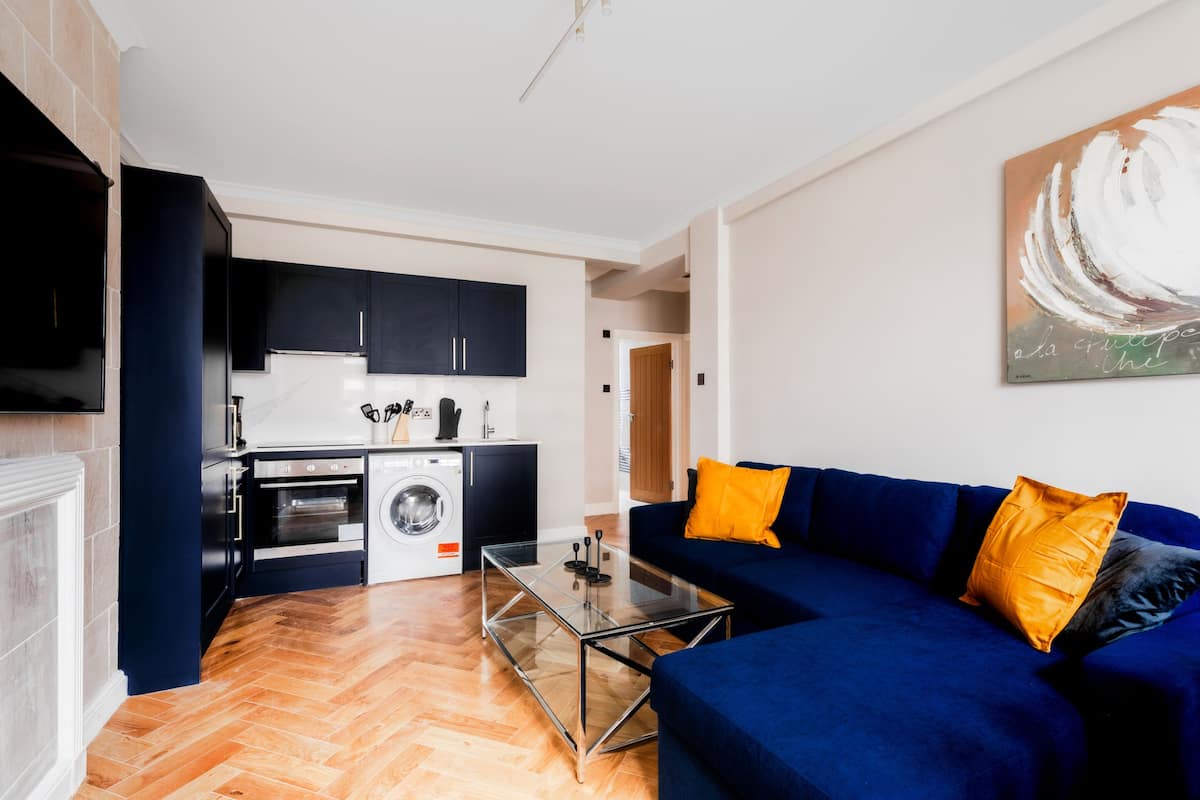 Leilighet – deluxe, eget bad, byutsikt | Lounge