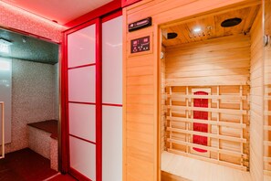 Sauna - Apartment 'Core Resort - Familiare Rossa' with Shared Pool, Wi-Fi and Air Conditioning (Tuglie)