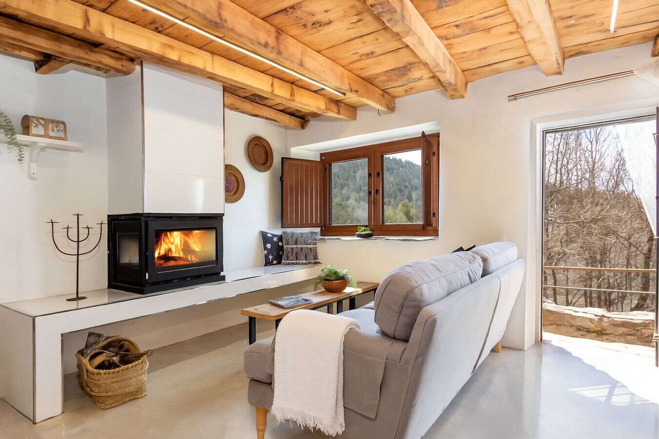 TV, fireplace, table tennis