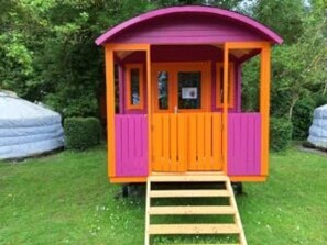 Exterior detail - ZEcamping 1* 2km plage dog friendly roulotte 22m2 3 pers (Saint-Benoît-des-Ondes)