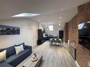 Superior Apartment, 2 Bedrooms | Living area | 60-inch Smart TV with satellite channels - Cumberland Street Apartments (Liverpool)