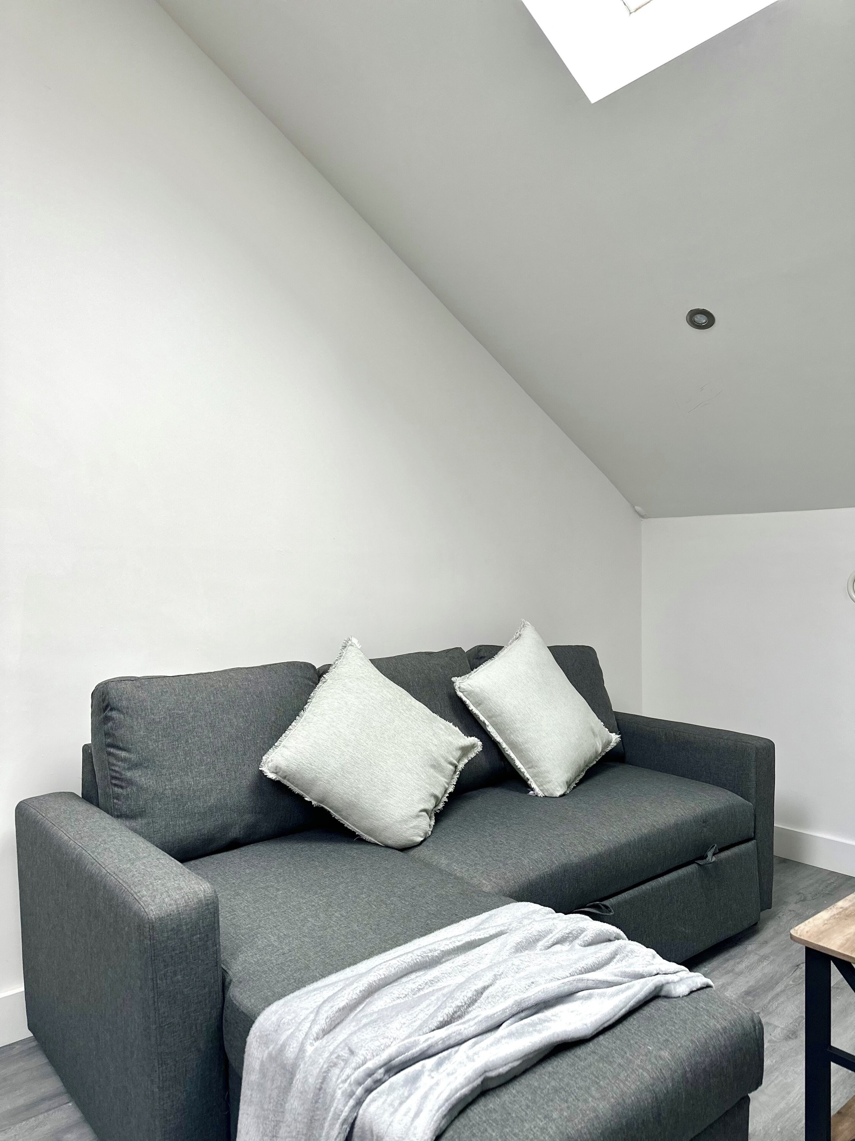 Leilighet, 2 soverom | Skrivebord, skrivebord for bærbar PC og strykejern/-brett