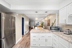 Fridge, microwave, oven, stovetop - Free Beach Service | Steps From Beach | Pool | Tennis & Pickleball | Free Daily Activities! (Fort Walton Beach)