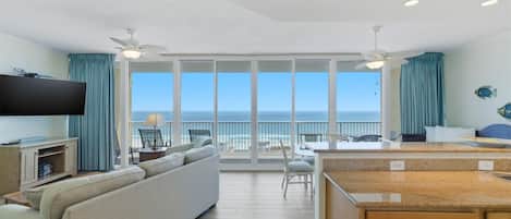 Condo, varias camas (Sanibel 1204) | Área de sala de estar