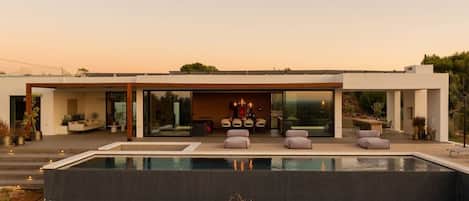 A heated pool