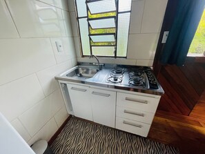 Basic Cabin | Private kitchen - Sítio Refúgio da Serra Canela (Canela)